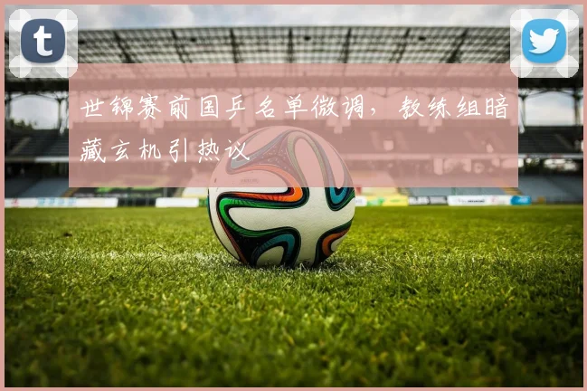 世锦赛前国乒名单微调，教练组暗藏玄机引热议